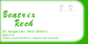 beatrix rech business card